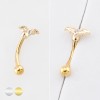 GOTHIC WINGED BAT 316L SURGICAL STEEL CURVED BARBELL/EYEBROW GOTHIC WINGED BAT 316L SURGICAL STEEL CURVED BARBELL/EYEBROW